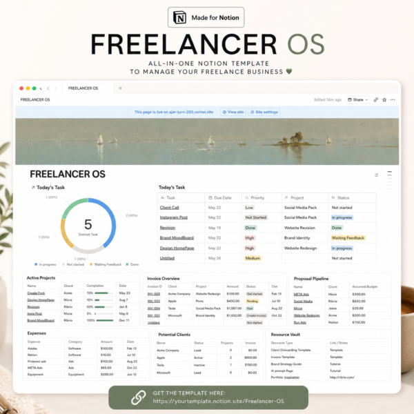 Freelancer OS — Notion Template