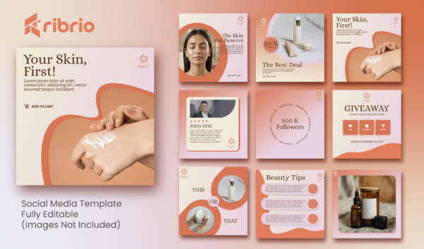 Beauty Social Media Template Bundle Beauty Social Media Template Bundle